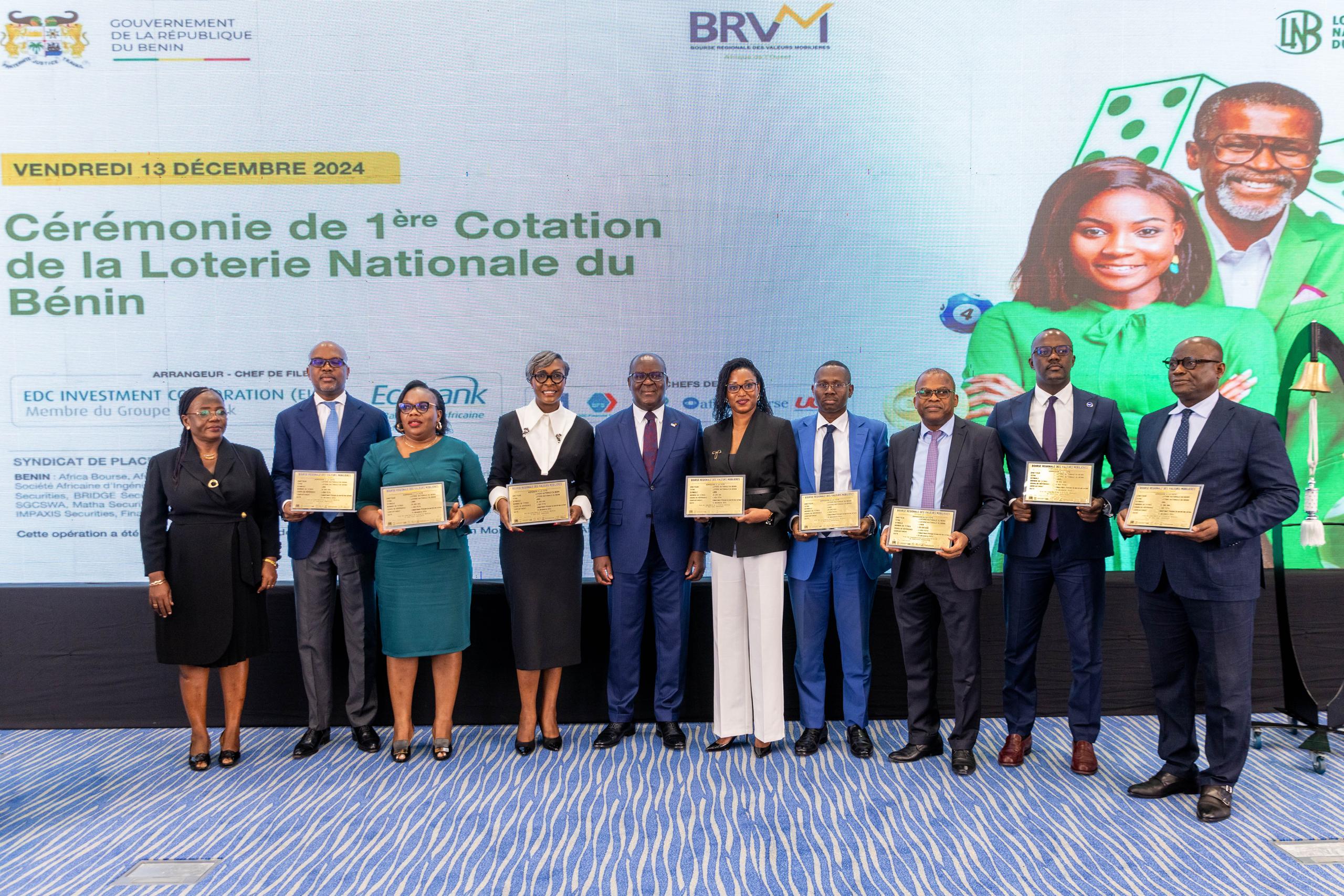 Cérémonie de Première Cotation à la BRVM