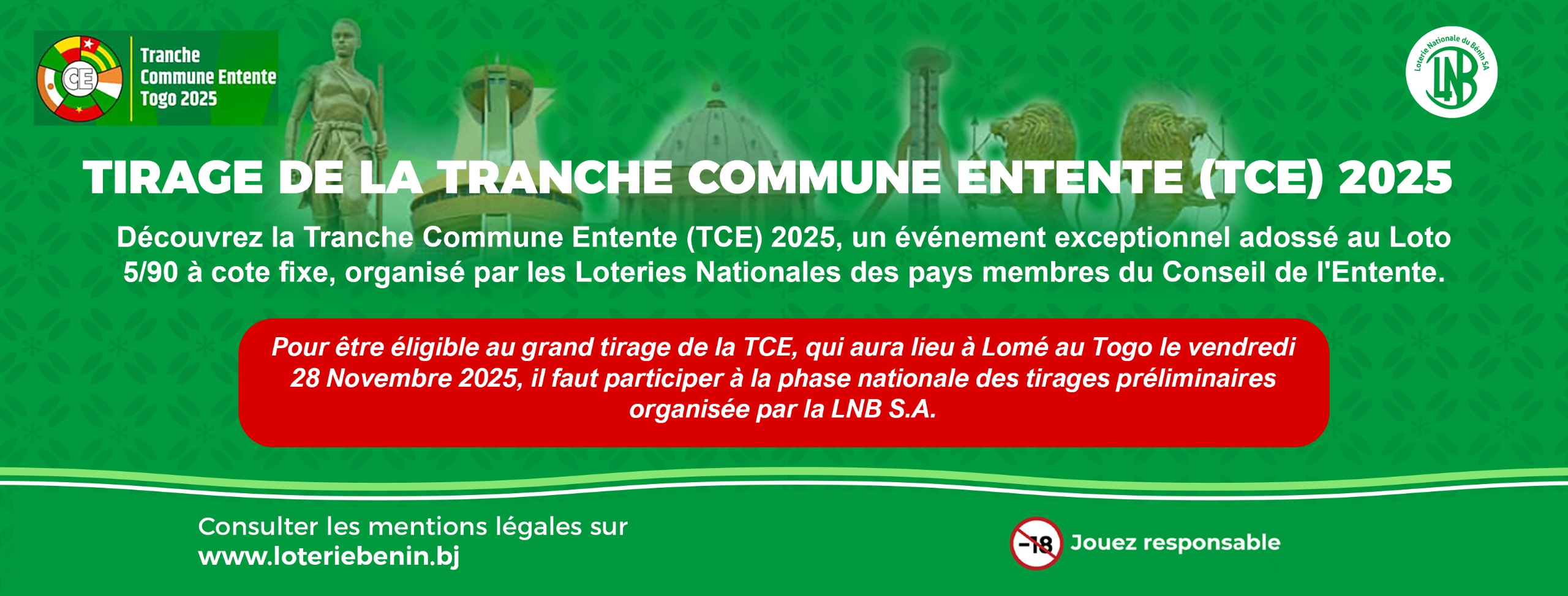TIRAGE DE LA TRANCHE COMMUNE ENTENTE (TCE) 2025
